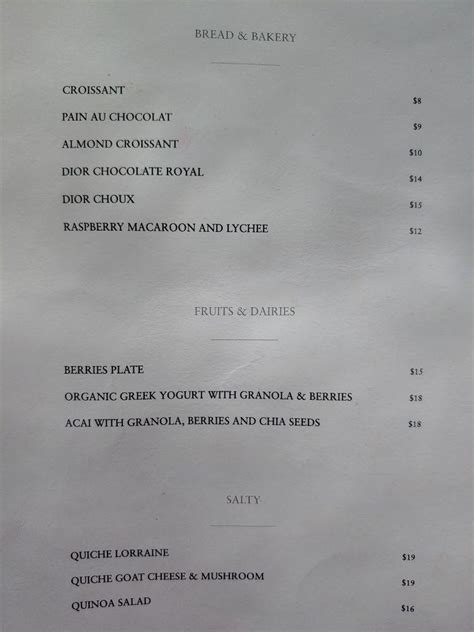 dior miami|dior restaurant menu.